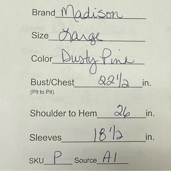 Madison Dusty Pink Lace Sleeve Blouse Boho Lightweight Top Size Large Chic - Picture 10 of 10